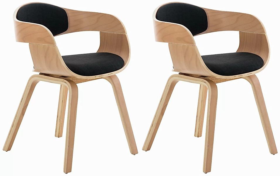CLP Esszimmerstuhl Kingston Stoff (2er Set), günstig online kaufen