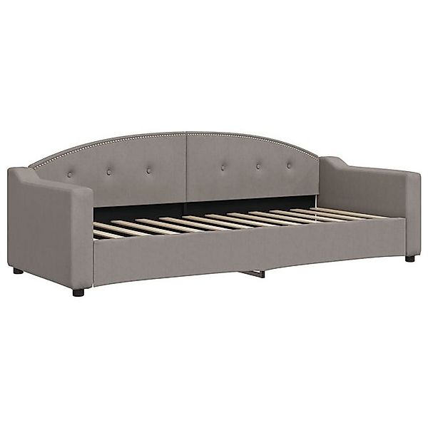 vidaXL Bett, Tagesbett Taupe 80x200 cm Stoff günstig online kaufen