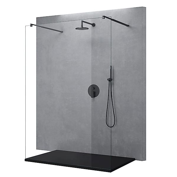 doporro Walk-in-Dusche Walk-In Duschwand 10mm ESG-Sicherheitsglas günstig online kaufen