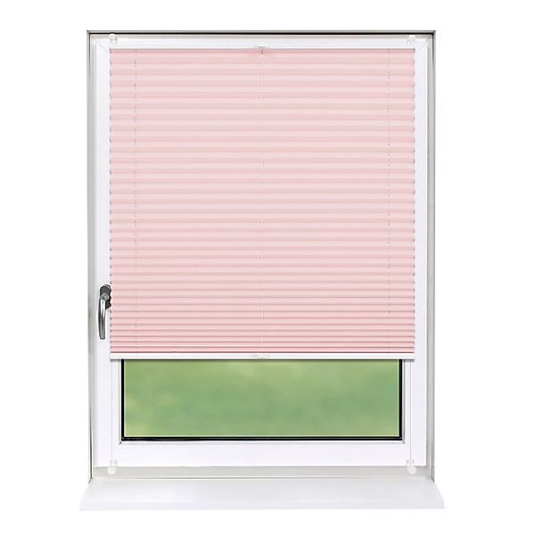 Deco-Raum Plissee Basic ohne Bohren 90x150cm Rosa Blickdicht Klemmfix günstig online kaufen