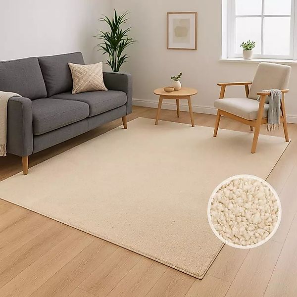 Carpet City Teppich "CALMA 200" rechteckig 14 mm Höhe Kurzflor, Waschbar, A günstig online kaufen