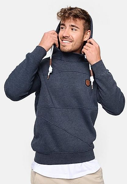 Indicode Hoodie Meza mit asymmetrischen Ziernähten günstig online kaufen
