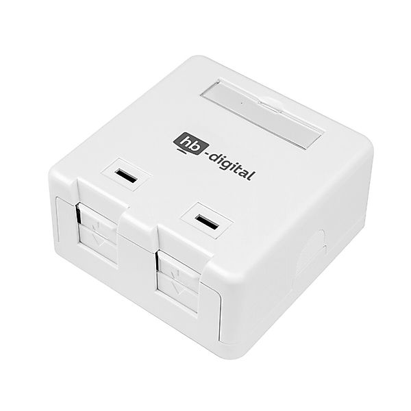 hb-digital Keystone Gehäuse Aufputz 2 Port Aufputzdose Modulaufnahme 2 Fach günstig online kaufen