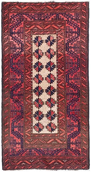 morgenland Orientteppich »Belutsch - 158 x 82 cm - hellrot«, rechteckig günstig online kaufen