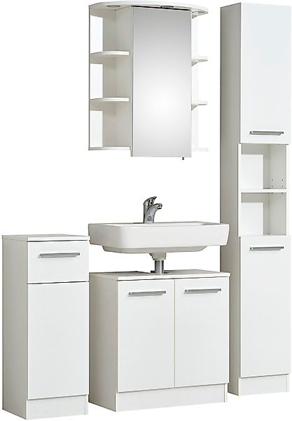 Saphir Badmöbel-Set "Quickset 335 5-teilig, Waschbeckenunterschrank mit LED günstig online kaufen