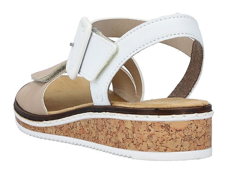 Rieker Riemchensandale, Sommerschuh, Sandalette, Keilabsatz, mit asymmetris günstig online kaufen