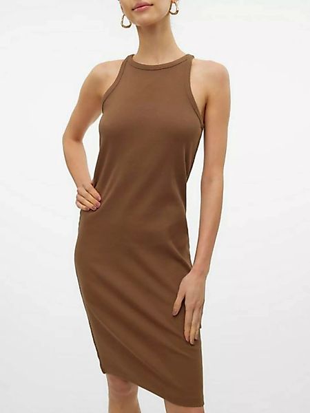 Vero Moda Shirtkleid Kurzes Kleid Rundhals Ärmellos Figurbetonend (mini) VM günstig online kaufen