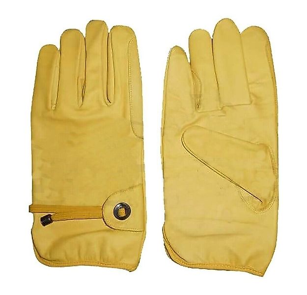 Westernlifestyle Reithandschuhe Gelbe Lederhandschuhe Fingerhandschuhe gefü günstig online kaufen