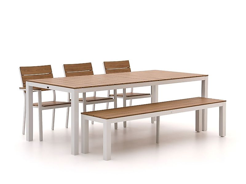 Bellagio Fidenza 220 cm Gartenmöbel-Set mit Sofa 5-Teilig Stapelbar günstig online kaufen