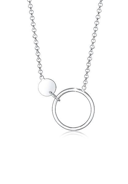 Elli Kette mit Anhänger Erbskette Kreis günstig online kaufen