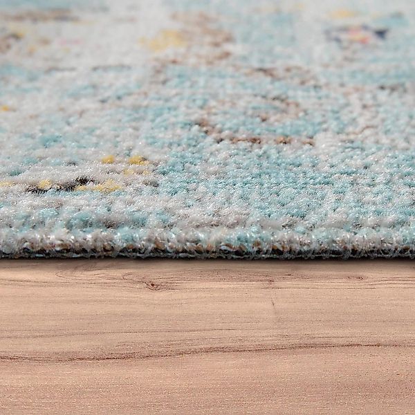 Paco Home Teppich »Artigo 401«, rund, 4 mm Höhe, Kurzflor, Orient-Optik, Vi günstig online kaufen