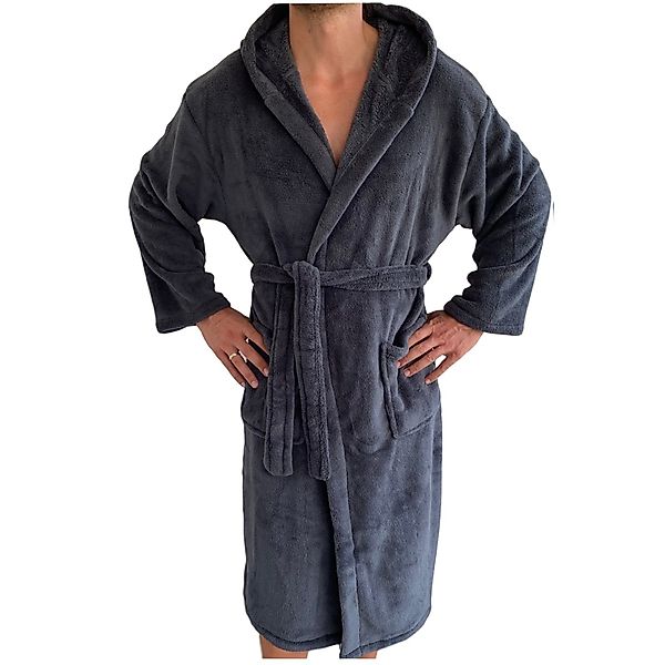 HOMELEVEL Unisex-Bademantel Bademantel Unisex Reise Morgenmantel günstig online kaufen