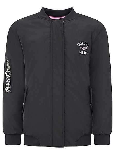 Zwillingsherz Bomberjacke "Wild at Heart" Druckknöpfe, Reißverschluss, Seit günstig online kaufen