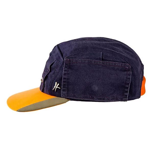5-panel-cap "Azubi" Aus Arbeitskleidung - Dunkelblau-orange günstig online kaufen