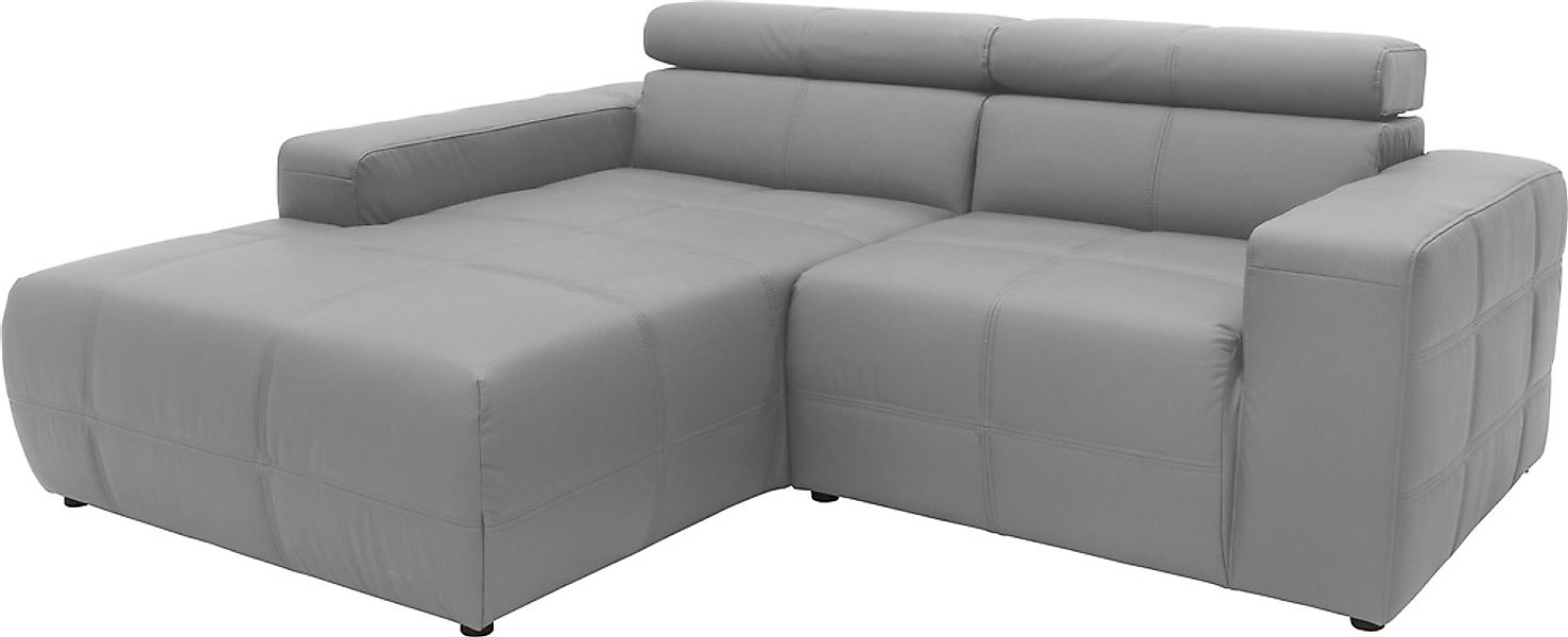 DOMO collection Ecksofa "Brandon, inkl. Kopfteilverstellung, B/T/H: 214/100 günstig online kaufen