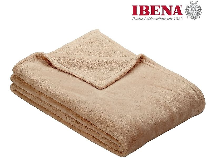 IBENA Wohndecke "Uni Fleecedecke Olbia" einfarbig schick, Kuscheldecke günstig online kaufen