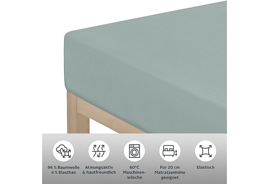 OTTO home Spannbettlaken Cremona Comfort, Jersey-Elasthan, Gummizug: rundum günstig online kaufen