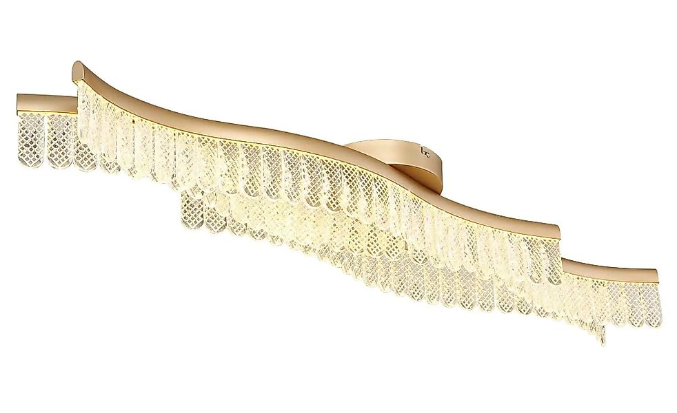 GLOBO LIGHTING LED Deckenleuchte JULIET, Goldgelb matt, Transparent, Metall günstig online kaufen