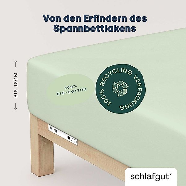 Schlafgut Spannbettlaken Casual Mini Spannbettlaken, Jersey, günstig online kaufen