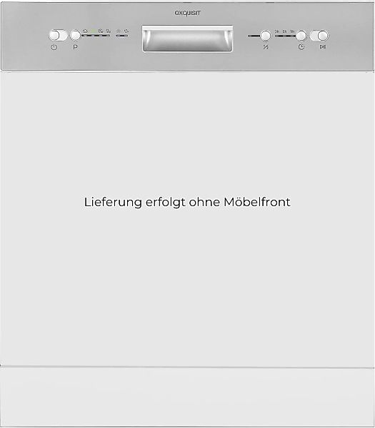 exquisit teilintegrierbarer Geschirrspüler "EGSP6012-EB-030E inox" 12 Maßge günstig online kaufen