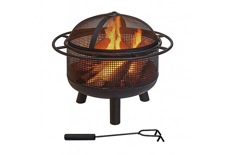 relaxdays Feuerschale Funkenschutz & Schürhake günstig online kaufen