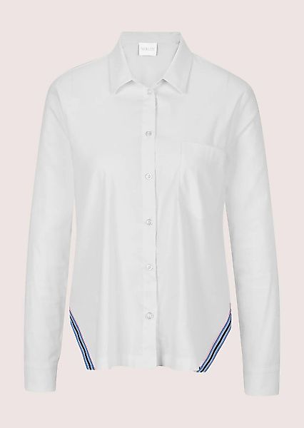 MADELEINE Langarmbluse "Hemdbluse Baumwollbluse mit Kontrastdetails" günstig online kaufen