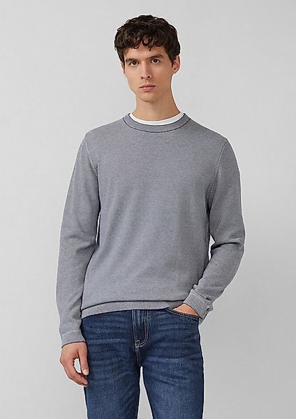 s.Oliver Sweatshirt Strickpullover Fein gestreifter Pullover mit Crew Neck günstig online kaufen