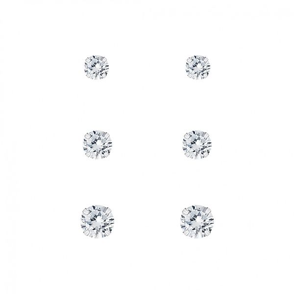 ALEXANDER YORK Ohrstecker-Set Zirkonia 3, 4, günstig online kaufen