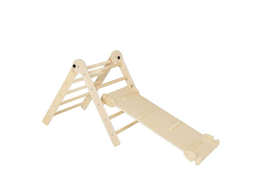 COSTWAY Klettergerüst, 3 in 1 mit Rutsche, Rampe, faltbar, höhenverstellbar günstig online kaufen