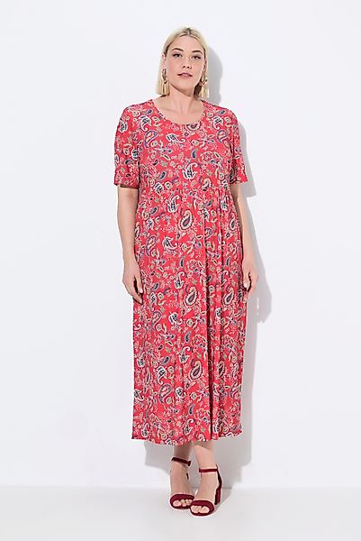 Ulla Popken Maxikleid Maxikleid A-Linie Rundhals günstig online kaufen