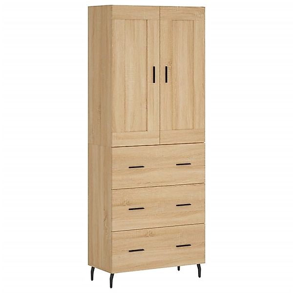 vidaXL Highboard Sonoma-Eiche 69,5x34x180 cm Holzwerkstoff 3199764 günstig online kaufen