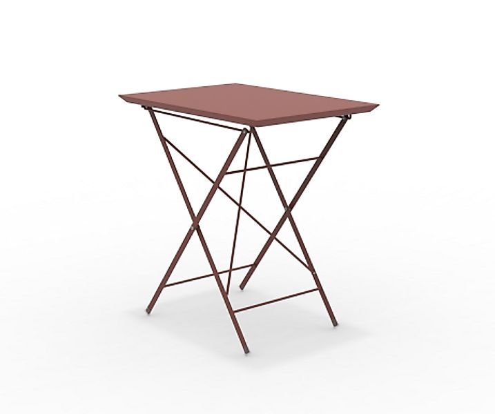 STEP - Faltbarer Gartentisch 70x50 cm terracotta günstig online kaufen