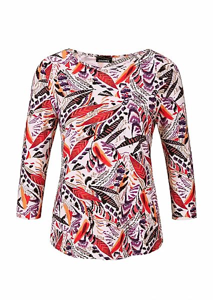GOLDNER Kurzarmshirt "Druckshirt aus Jersey mit Halbarm" Sonstige günstig online kaufen