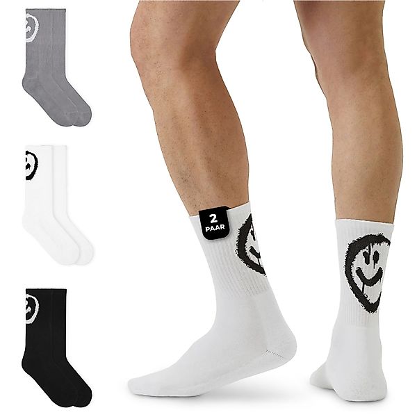 von Jungfeld Tennissocken Smiley Bio-Baumwolle 35-46 günstig online kaufen