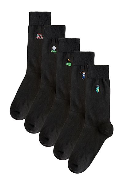 Next Kurzsocken Bestickte, lustige Socken, 5er-Pack günstig online kaufen