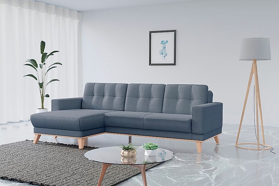 sit&more Ecksofa "Lavida L-Form" wahlweise mit Kippfunktion und Bettkasten günstig online kaufen