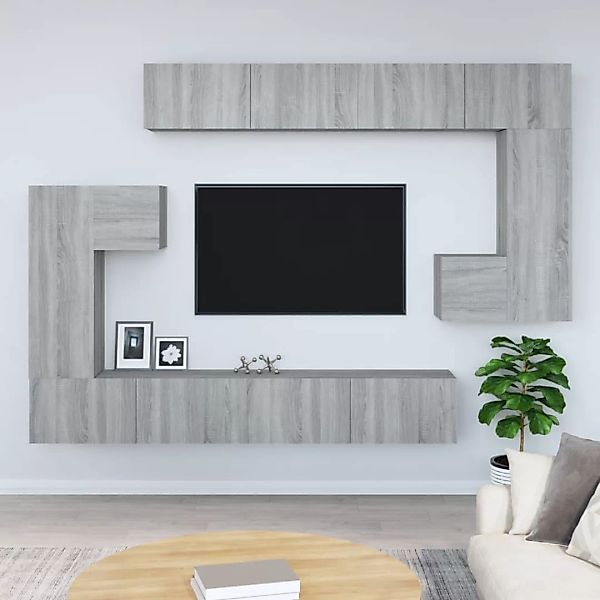 Vidaxl Tv-wandschrank Grau Sonoma Holzwerkstoff günstig online kaufen