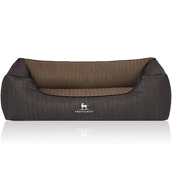 Knuffelwuff Hundebett Outback Orthopädisch Kunstleder XXL 120 x 85cm Schwar günstig online kaufen