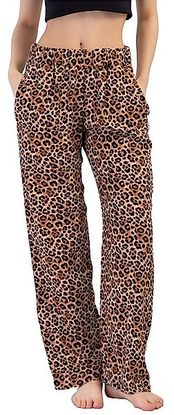 Vienetta Pyjamahose Damen Schlafanzughose lang (1-tlg) Animal Design günstig online kaufen