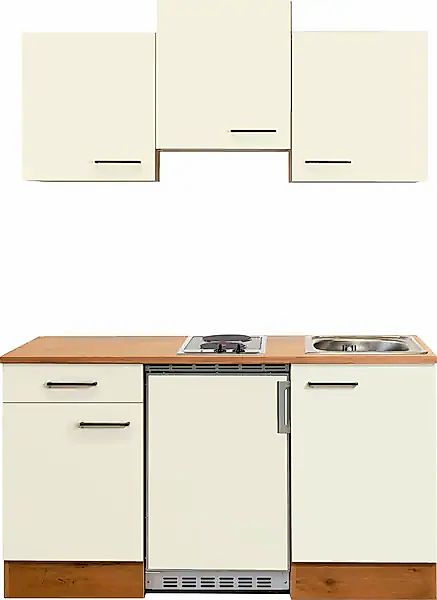 Flex-Well Exclusiv Singleküche Vintea 150 cm Magnolia-Lancelot Oak günstig online kaufen