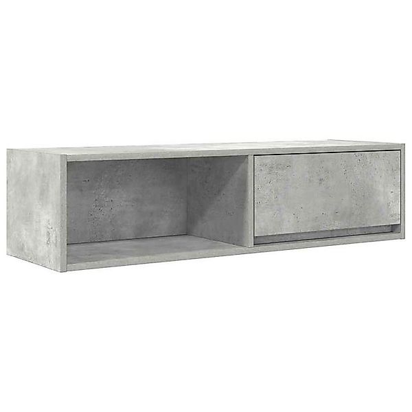 vidaXL TV-Schrank TV-Schrank Betongrau 100x31x25,5 cm Holzwerkstoff (1-St) günstig online kaufen