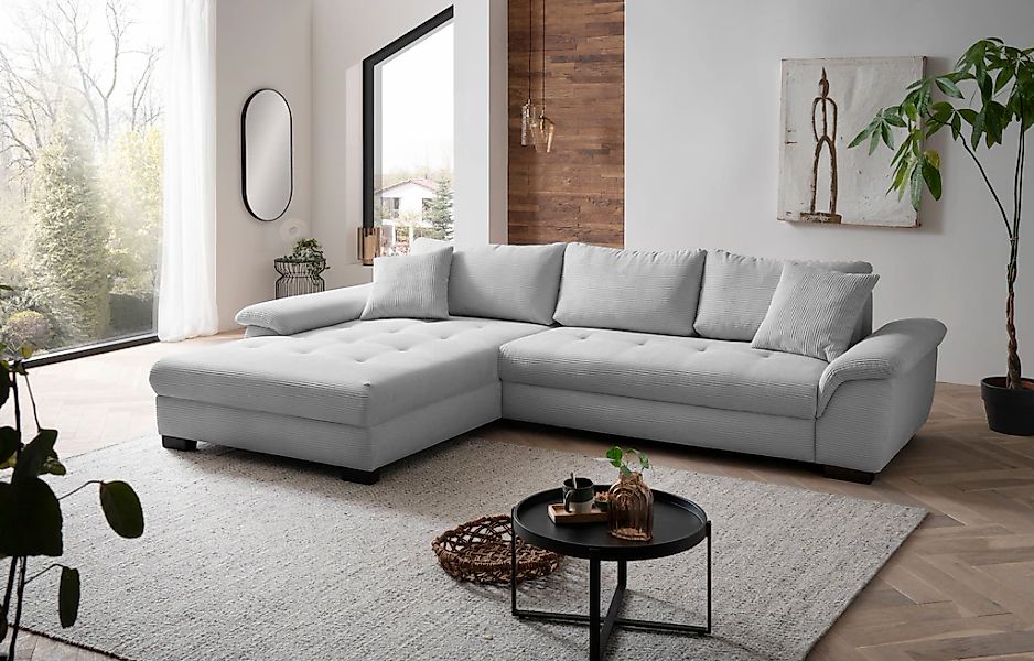 Mr. Couch Ecksofa "Dario, L-Form, mit Bett und Bettkasten", mit Kaltschaum günstig online kaufen