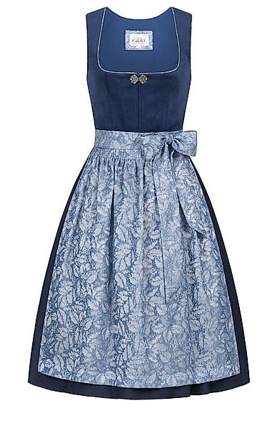Nübler Trachtenkleid Midi Dirndl Gemma in Blau von Nübler günstig online kaufen