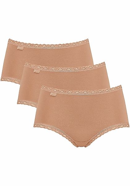 sloggi Midislip "24/7 Cotton Lace" 3er Pack, mit zarter Spitze, Baumwollmis günstig online kaufen