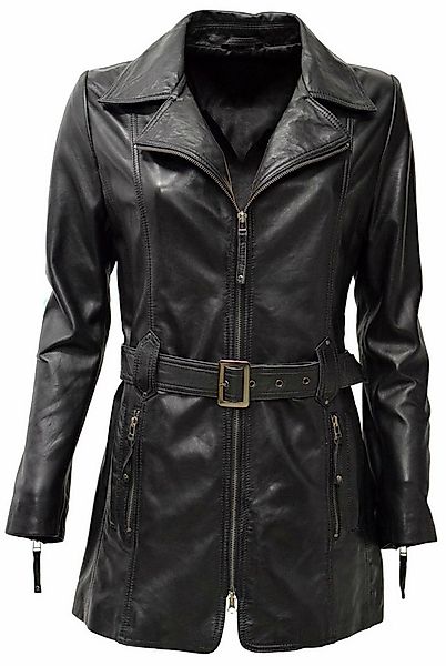 Zimmert Leather Ledermantel Lara weiches Lammnappa, Bordo Rot, Cognac, Schw günstig online kaufen