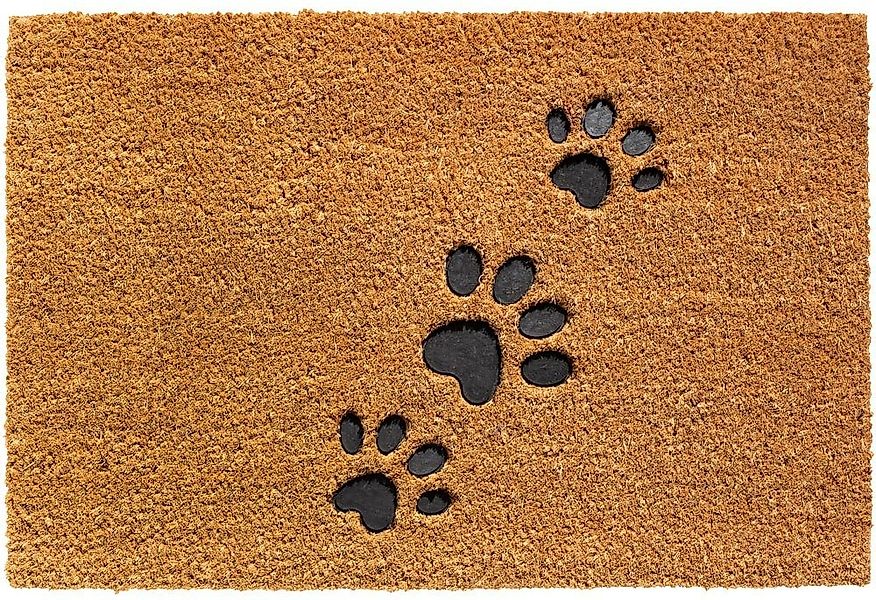 matches21 HOME & HOBBY Fußmatte Kokosmatte Pfoten geprägt natur als aussen günstig online kaufen