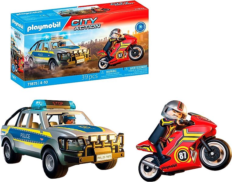 Playmobil® Verfolgungsjagd mit Polizei Pick-Up (71875), Action Heroes Konst günstig online kaufen
