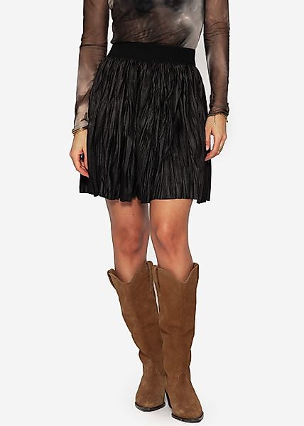 SASSYCLASSY Minirock Minirock Damen aus Kunstleder günstig online kaufen