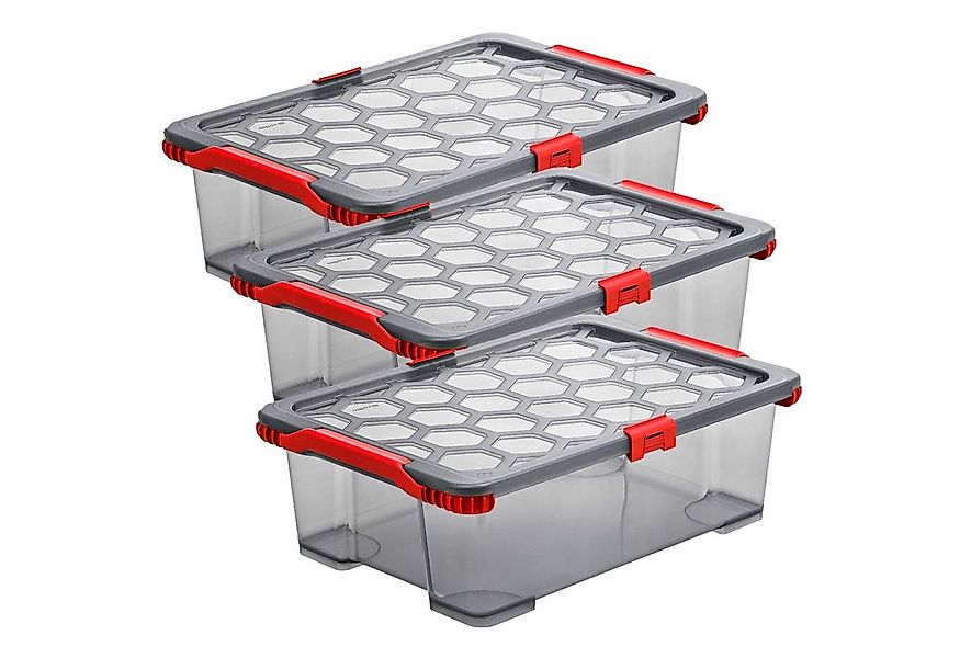 ROTHO Aufbewahrungsbox 3er-Set Evo Total Protection 11l stapelbare Box mit günstig online kaufen
