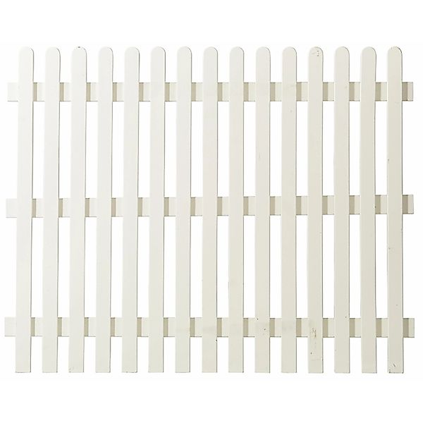 Vorgartenzaun Retro Nadeholz Weiß 150 x 120 cm günstig online kaufen